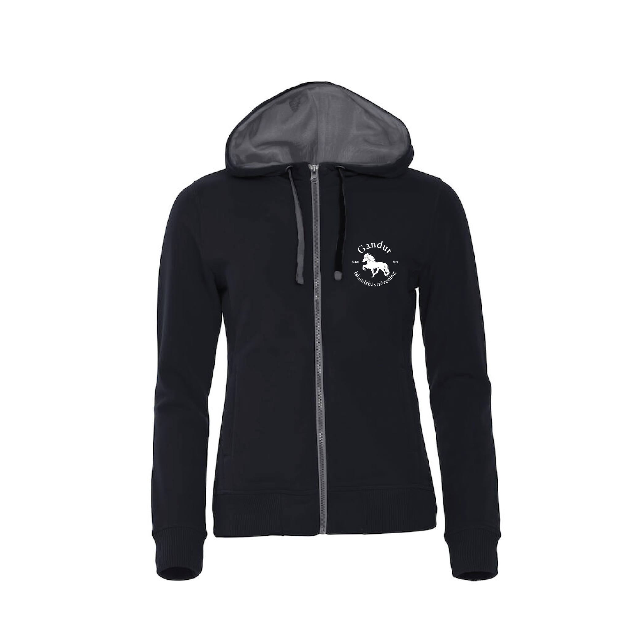 Zip Hoody Svart Gandur
